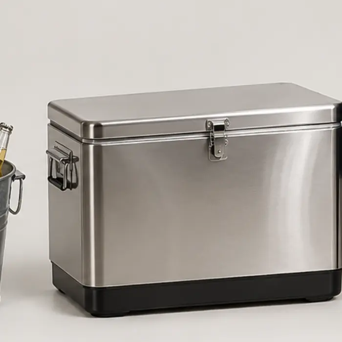 Stainless steel ice chest